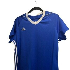 Adidas Blue Soccer Jersey XL Lightweight Breathable Adidas Activewear
